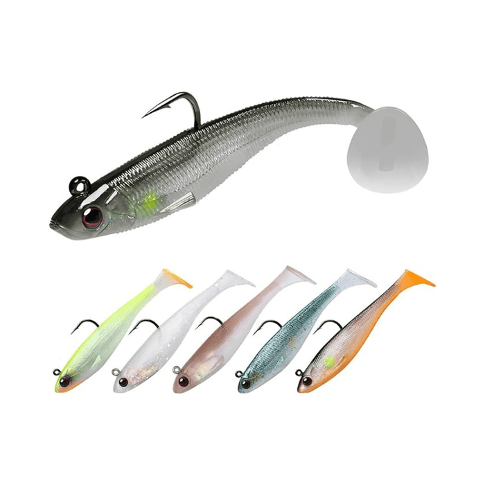 Pre-Rigged Soft Fishing Lures With Spinner Ready-to-Use Baits