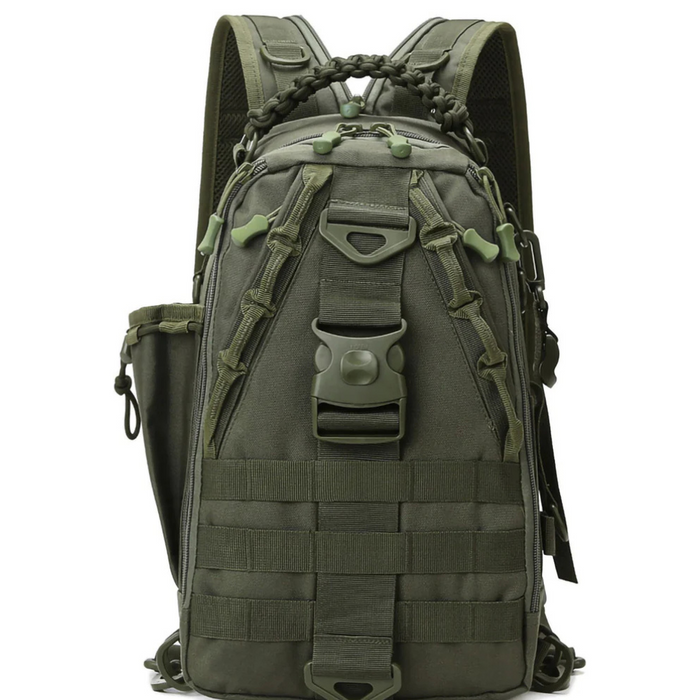 Fishing Tackle Backpack With Rod Holder