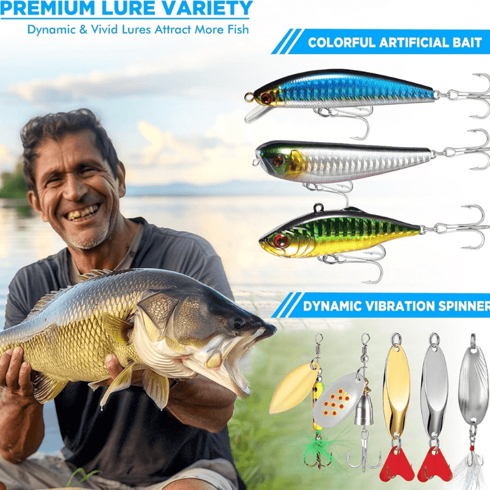 137 Piece Fishing Tackle Box With Lures