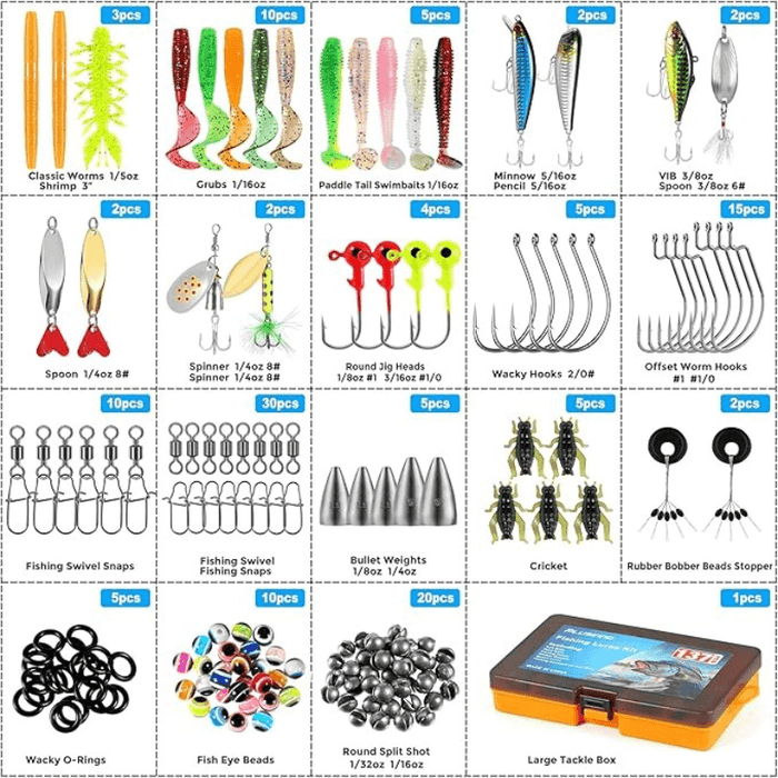 137 Piece Fishing Tackle Box With Lures