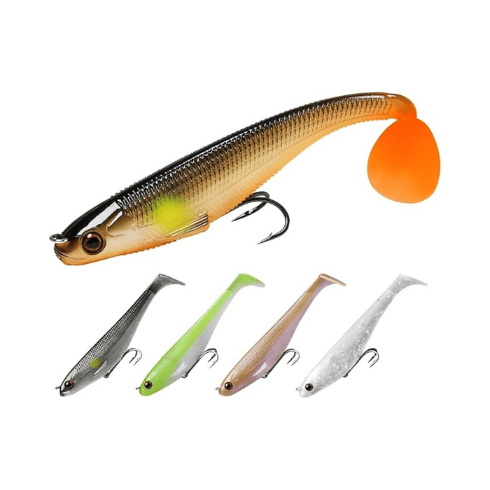 Pre-Rigged Soft Fishing Lures With Spinner Ready-to-Use Baits