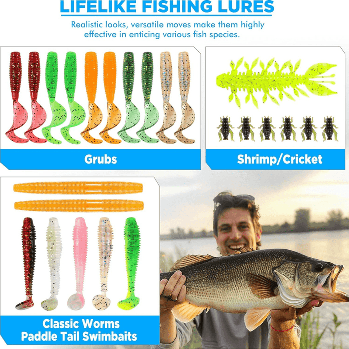 137 Piece Fishing Tackle Box With Lures