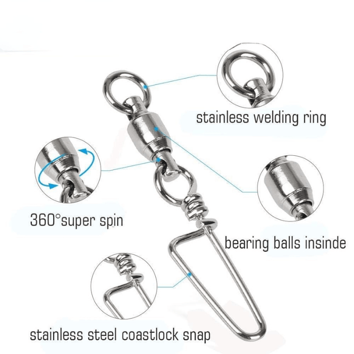 Fishing Swivels With Snap For Fishing Rigs