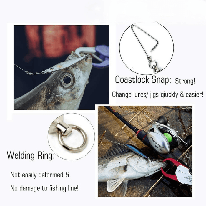 Fishing Swivels With Snap For Fishing Rigs