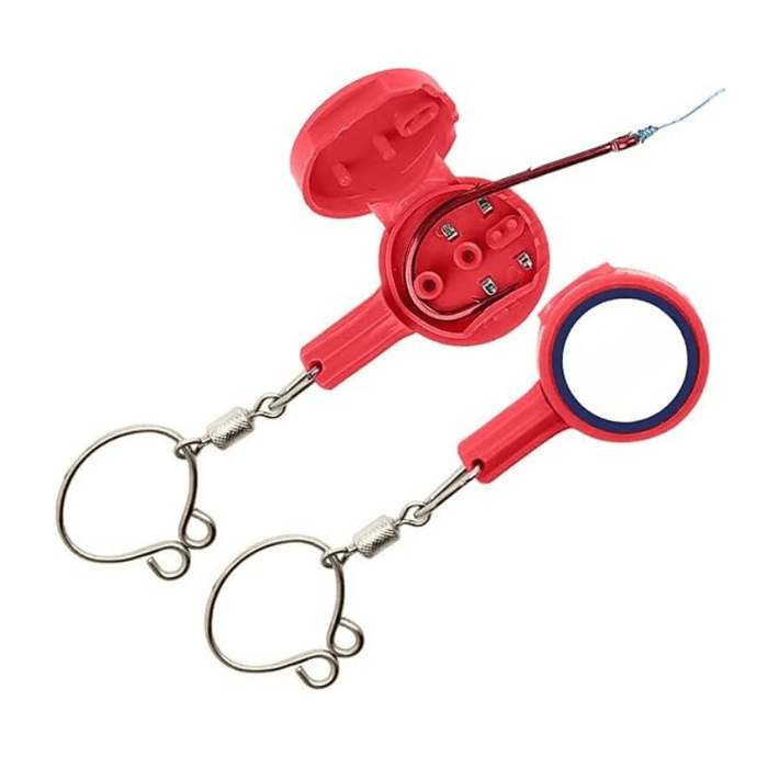 Quick Fishing Knot Tying Tool With Hook Line Attachment