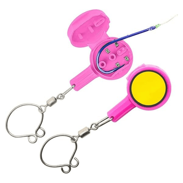 Quick Fishing Knot Tying Tool With Hook Line Attachment