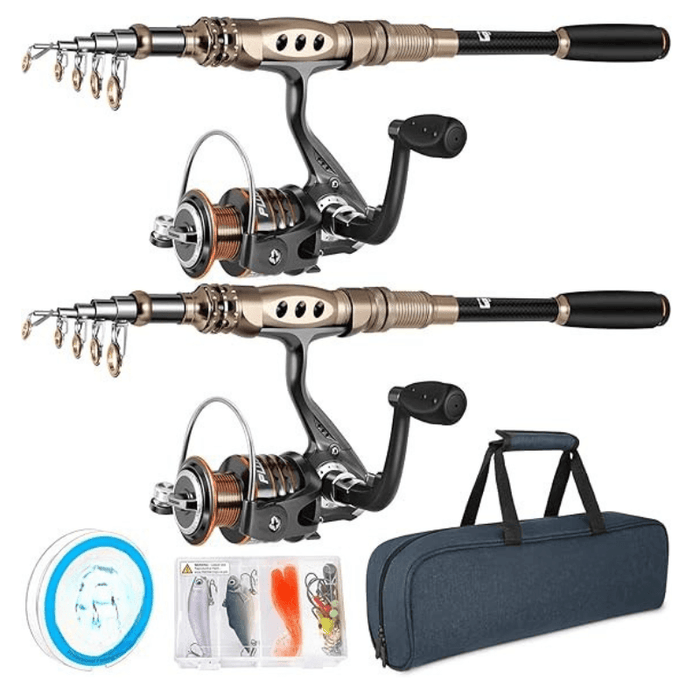 Telescopic Fishing Rod And Reel Combo Kit For Freshwater Fishing