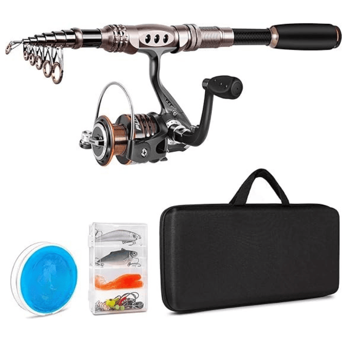 Telescopic Fishing Rod And Reel Combo Kit For Freshwater Fishing