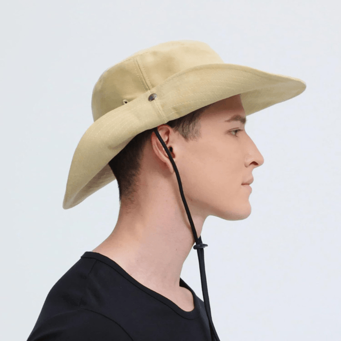 Western Style Cowboy Hat With Adjustable Strap