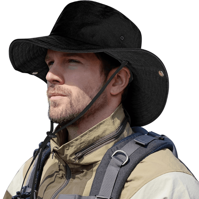 Western Style Cowboy Hat With Adjustable Strap