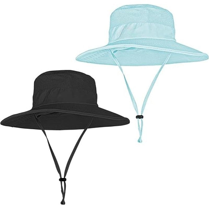 Pack Of 2 Wide Brim Foldable And Lightweight Foldable Fishing Hat