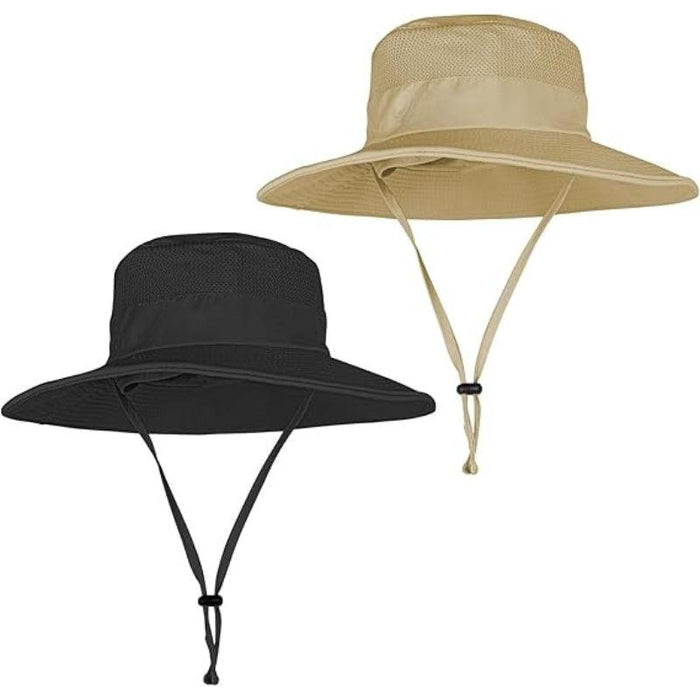 Pack Of 2 Wide Brim Foldable And Lightweight Foldable Fishing Hat