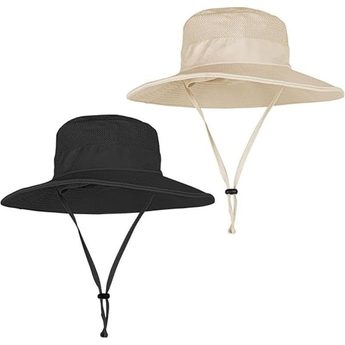Pack Of 2 Wide Brim Foldable And Lightweight Foldable Fishing Hat