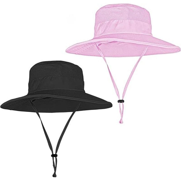 Pack Of 2 Wide Brim Foldable And Lightweight Foldable Fishing Hat