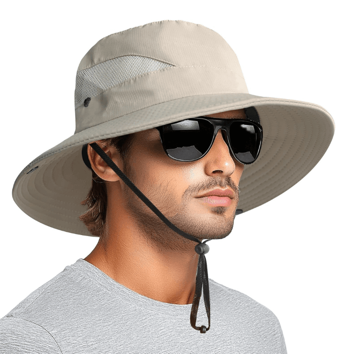 Wide Brim Sun Hat With Mesh Ventilation For Everyday