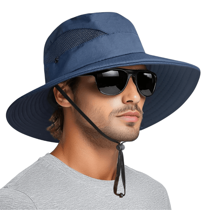 Wide Brim Sun Hat With Mesh Ventilation For Everyday