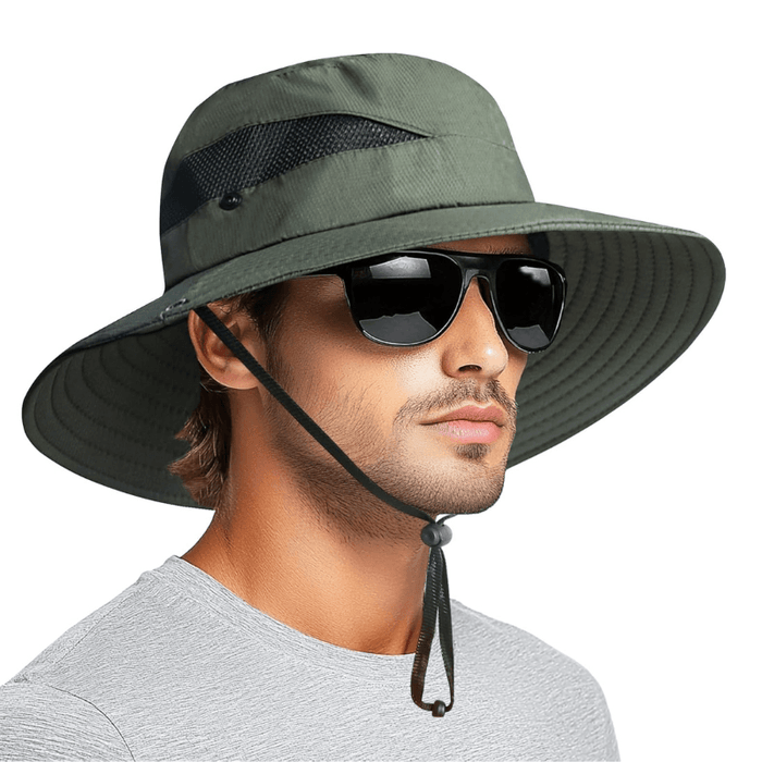 Wide Brim Sun Hat With Mesh Ventilation For Everyday