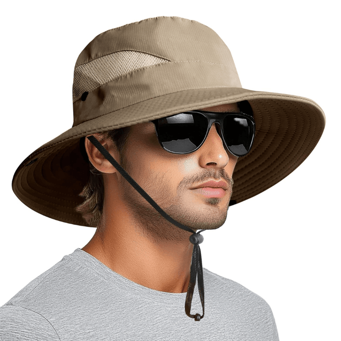 Wide Brim Sun Hat With Mesh Ventilation For Everyday