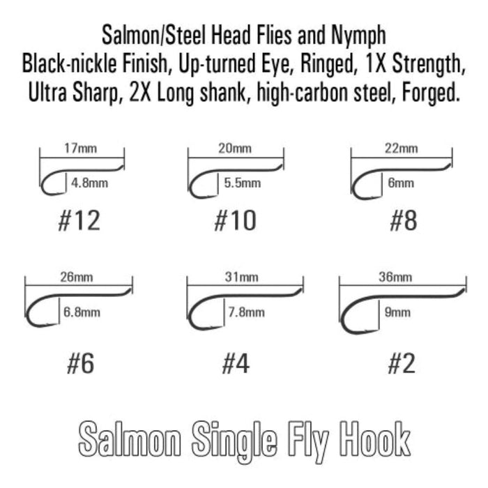 Black Nickel High Carbon Steel Long Shank Hook