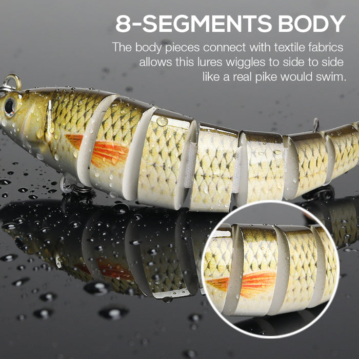 8-Segment Sinking Wobbler Swimbait Lure