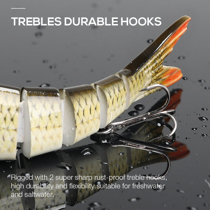 8-Segment Sinking Wobbler Swimbait Lure