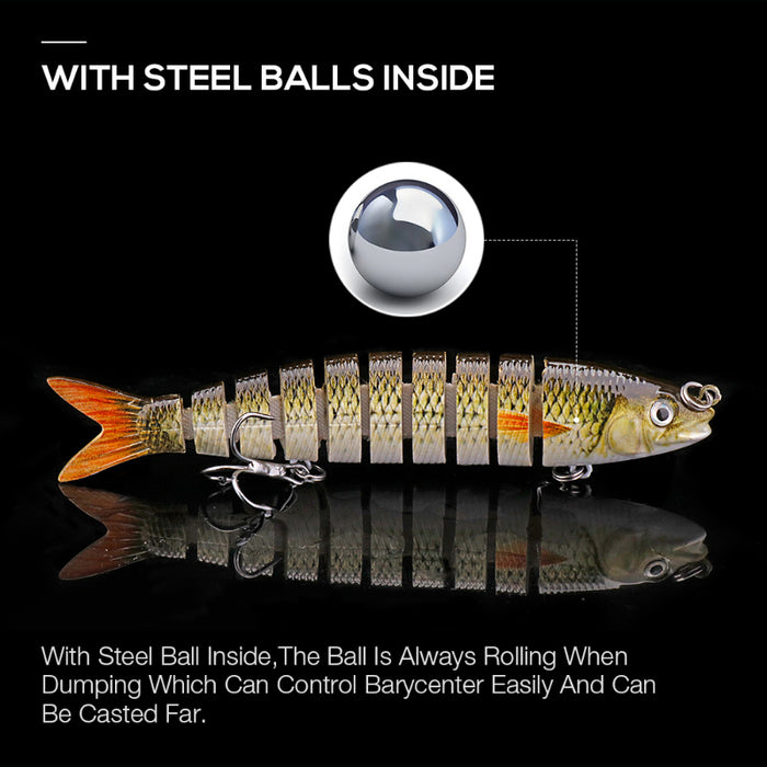 10cm Slow Sinking Swimbait Wobbler Kit