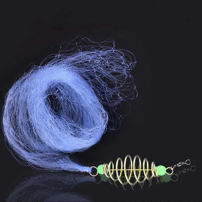 Spring Shoal Fishing Net with Night Luminous Bead Ball