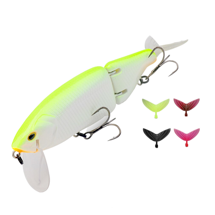 Artificial Jointed Bait Wobbler Glider for Bass and Pike