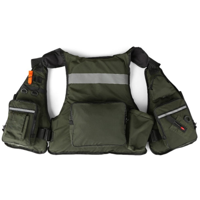 Life Jacket Buoyancy Vest with Water Bottle Holder