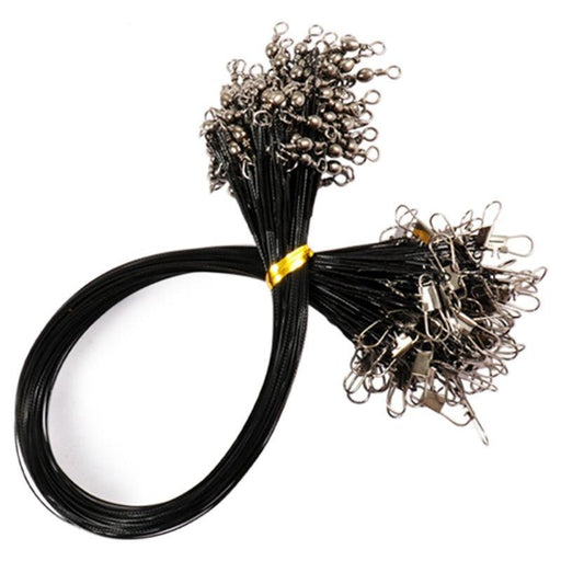 Leader Fishing Line Antirust Stainless Steel Wire With Rolling Swivels - USA Fish Bait