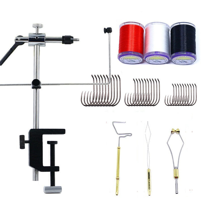 Rotary Fly Tying Handy Vise Tying Tools Set