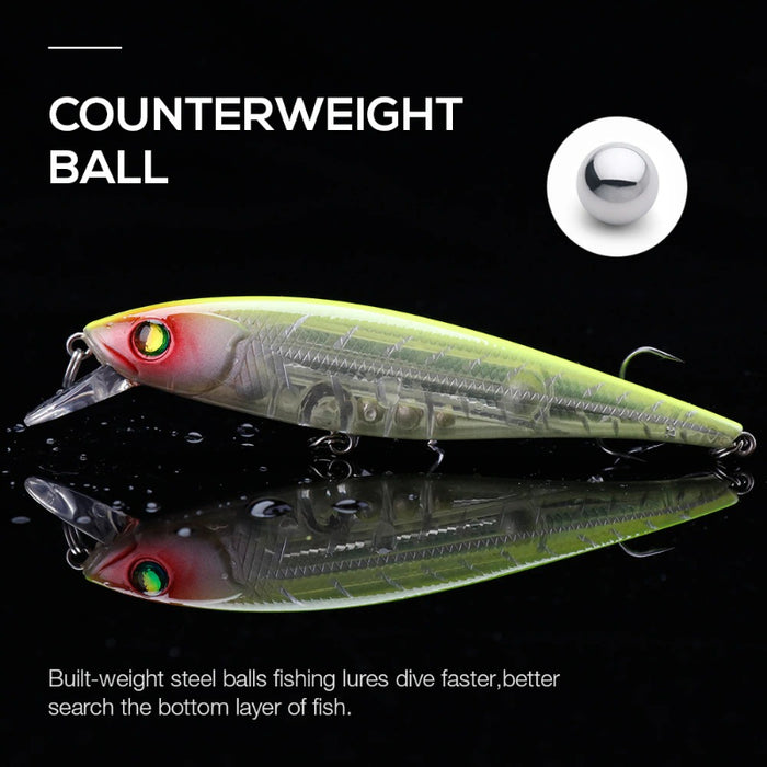 Holographic Minnow Lure Floating Crankbait