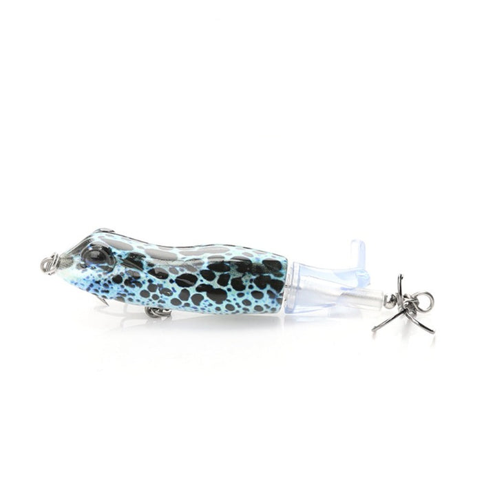 9CM 11G Topwater Frog Popper with Rotatable Tail