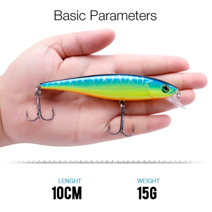 Holographic Minnow Lure Floating Crankbait