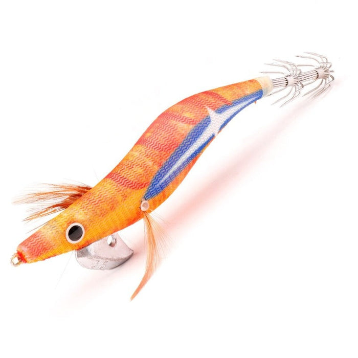 Luminous Bait Squid Jig Wood Shrimp Lures Sinking Artificial Bait