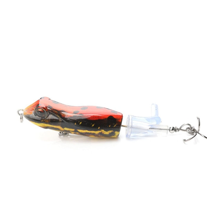 9CM 11G Topwater Frog Popper with Rotatable Tail