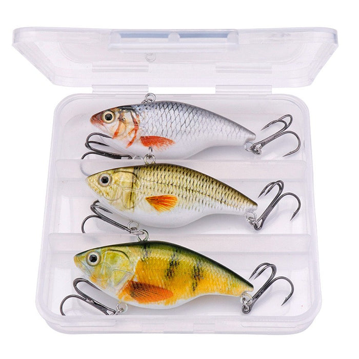 7CM 18G Winter Sinking Rattling Vibes Lure Set