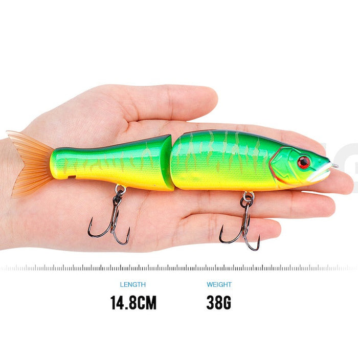 Sinking Fishing Lure Soft Tail Jointed Bait