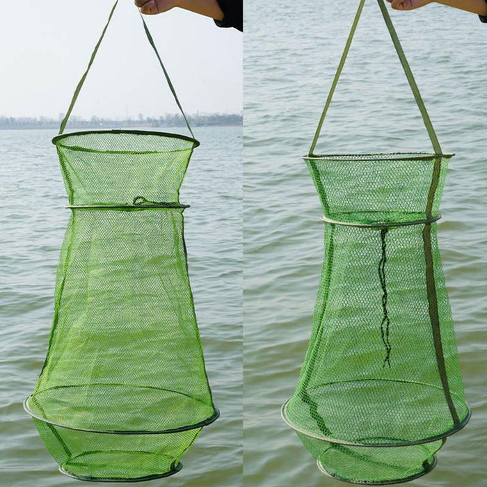 Collapsible Fishing Cage Basket Net