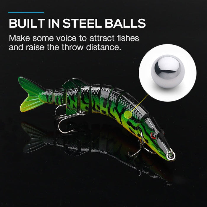 9-Segment Jointed Pike Wobbler Bait