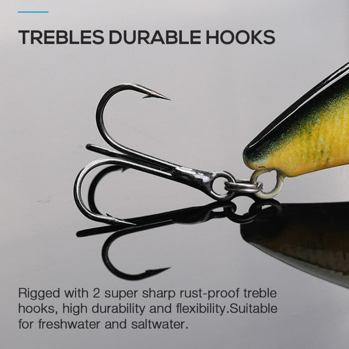 7CM 18G Winter Sinking Rattling Vibes Lure Set