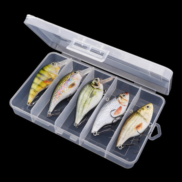 Set Of 5 Sinking VIB Artificial Fishing Lure