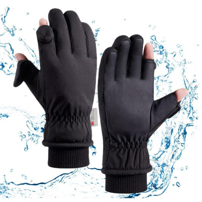 Winter Windproof Anti-Slip 2 Finger Fishing Gloves