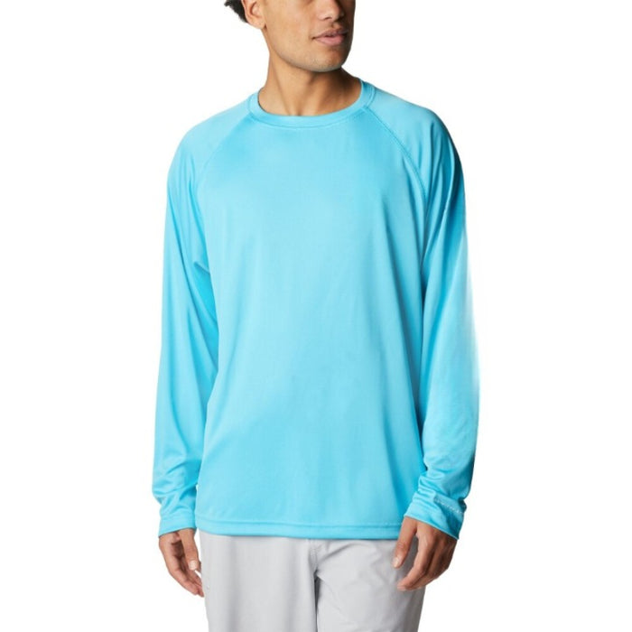 Outdoor Long Sleeve Solid Mesh T-shirt