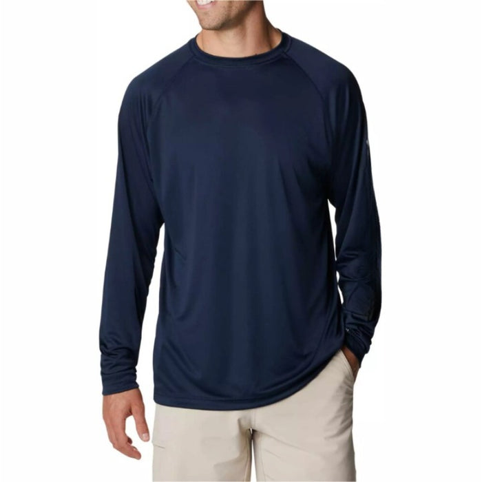 Outdoor Long Sleeve Solid Mesh T-shirt