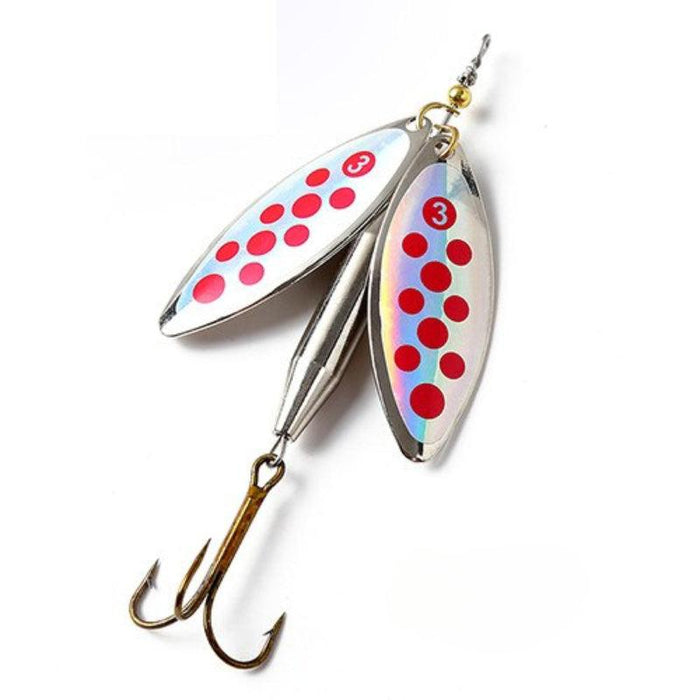 Long Cast Fishing Lure with Double Spinner
