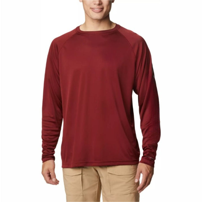 Outdoor Long Sleeve Solid Mesh T-shirt