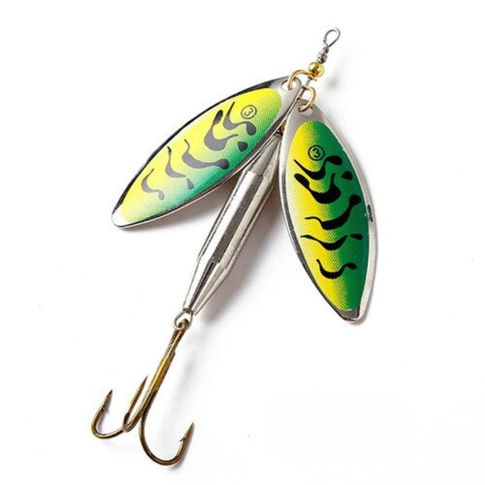 Long Cast Fishing Lure with Double Spinner