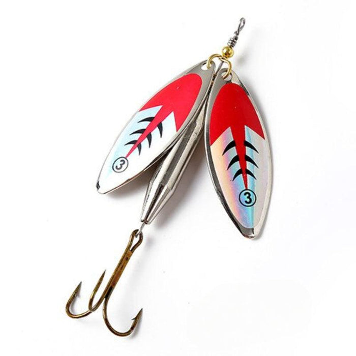 Long Cast Fishing Lure with Double Spinner