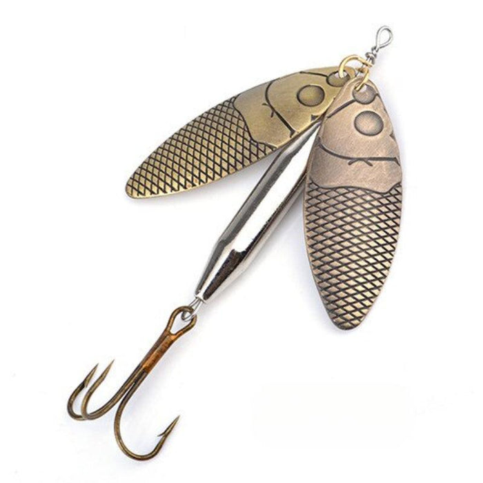 Long Cast Fishing Lure with Double Spinner